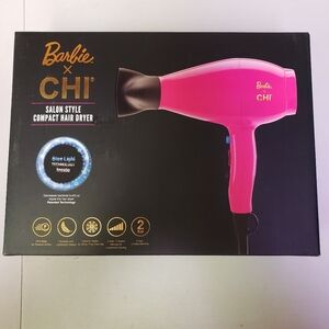 CHI Barbie Salon Style Compact Hair Dryer New In Sealed Pkg